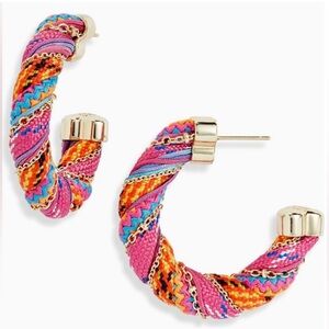 NEW Kendra Scott Masie Corded Earrings in Pink Mix